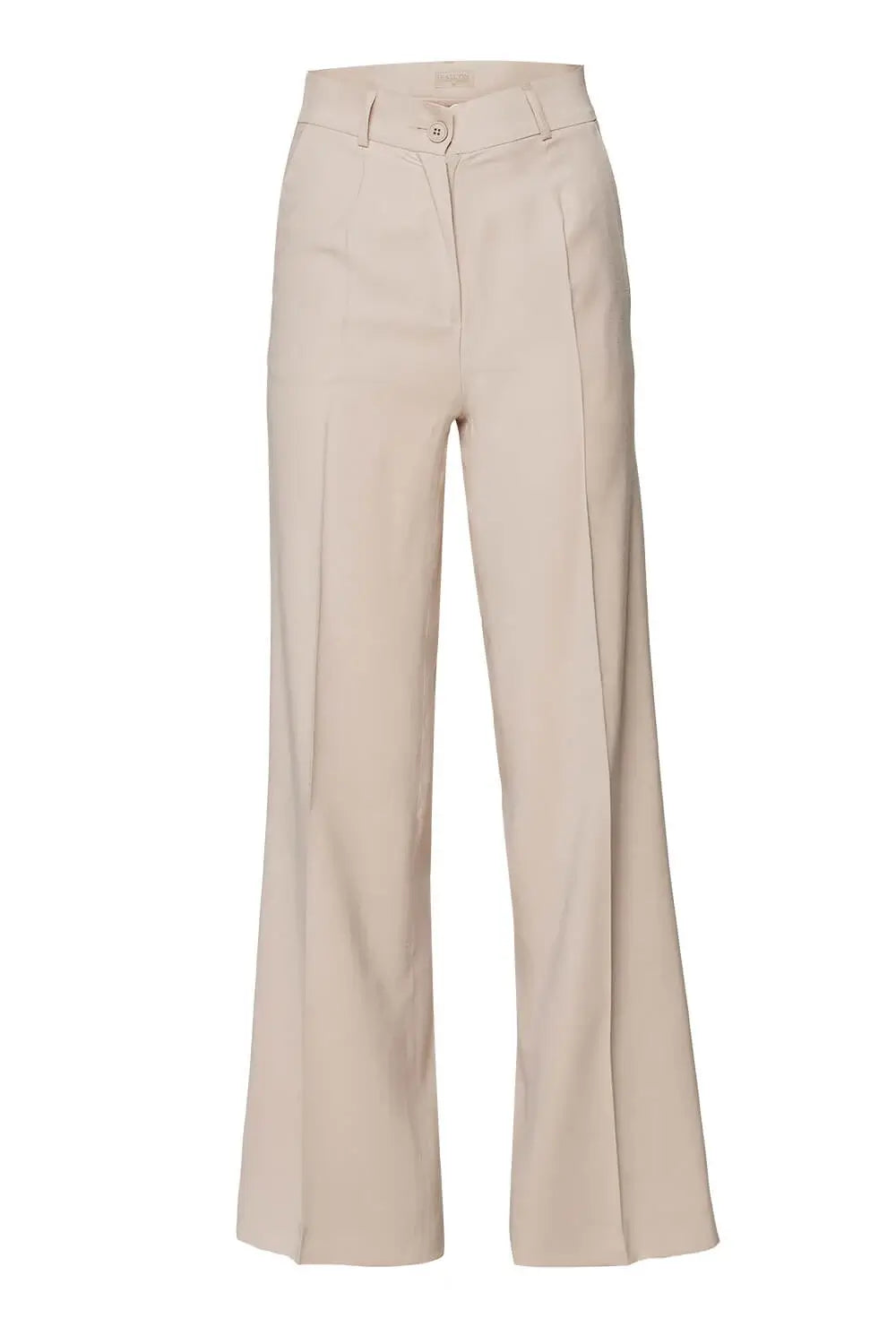 Beige Wide-Leg Pant