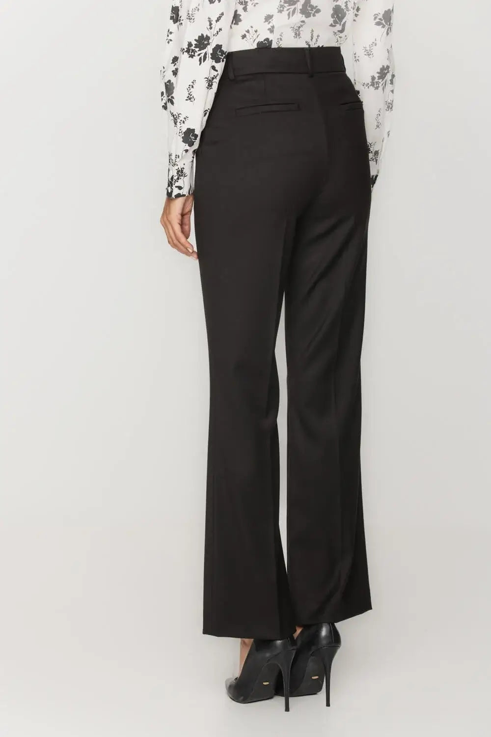 Black Flare Suit Pant