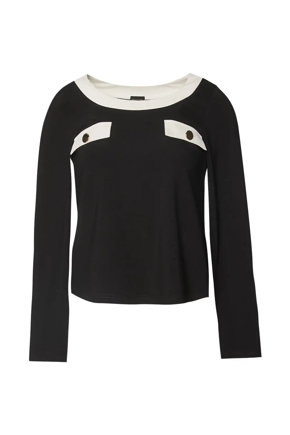 Black Round Neck Blouse