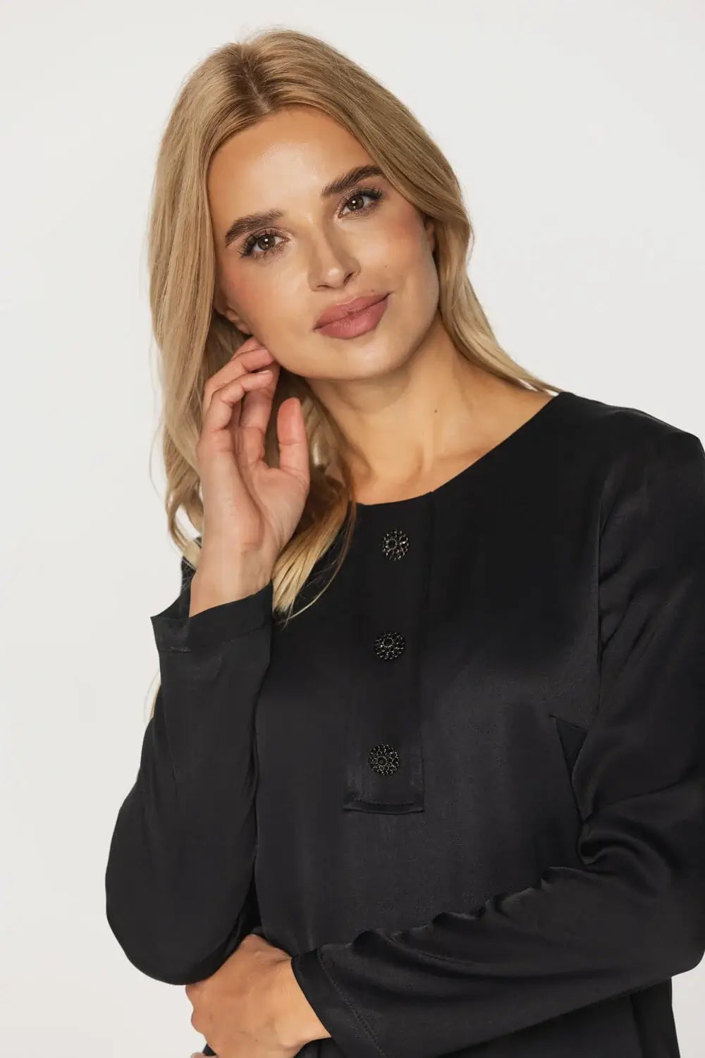 Black Shimmer Blouse