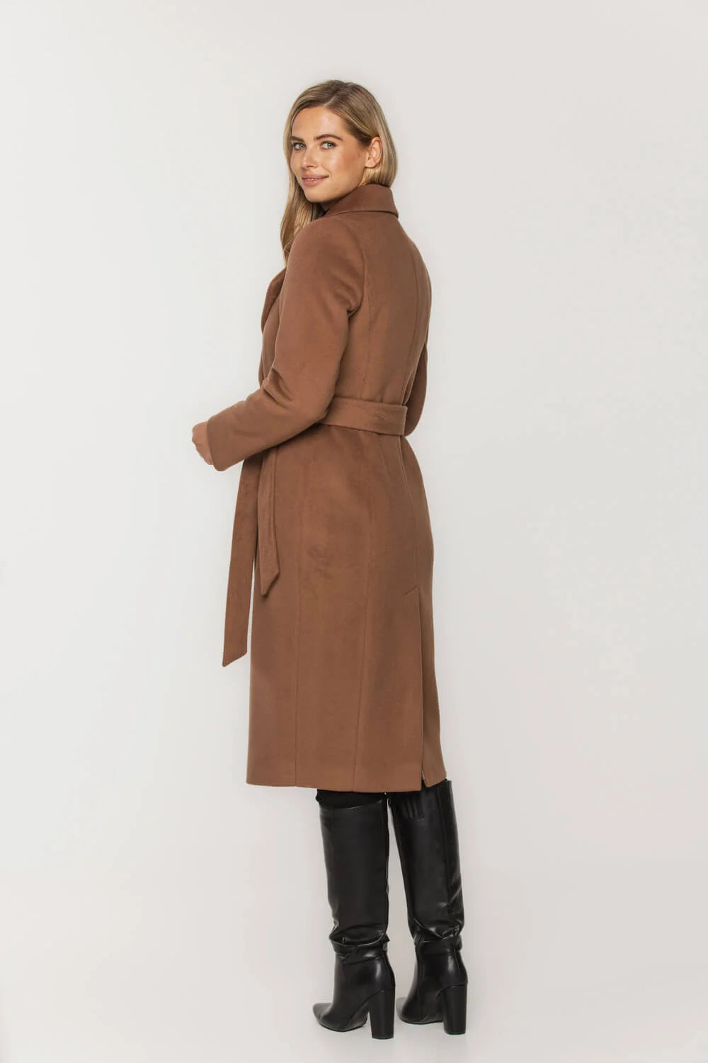 Brown Alpaca Blend Coat