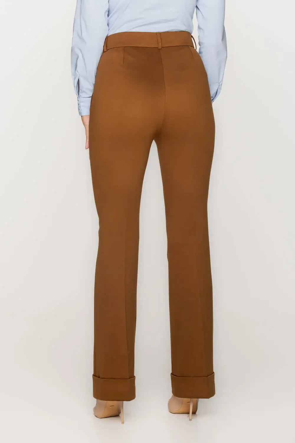 Brown Pant with Cuffs