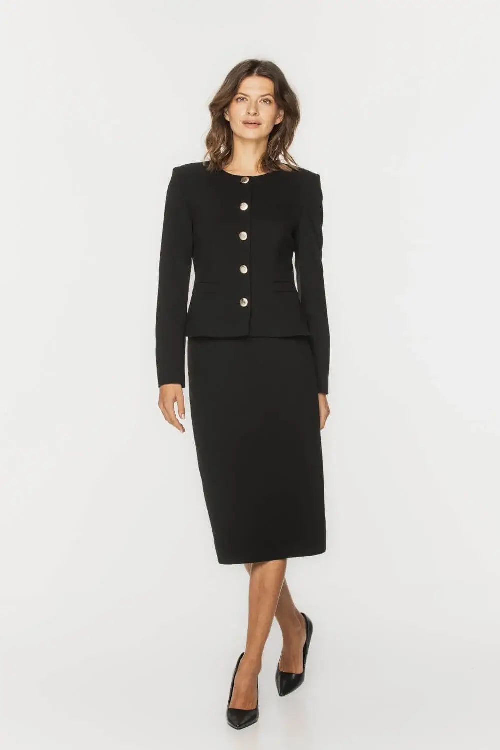 Classic Black Pencil Skirt