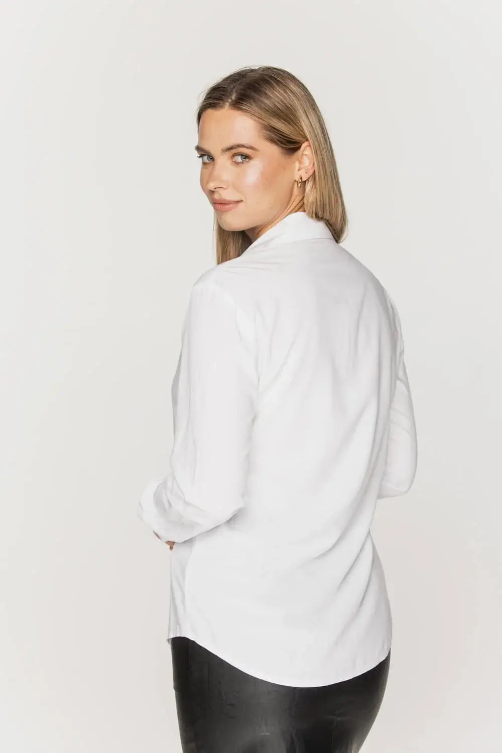 Classic White Viscose Shirt