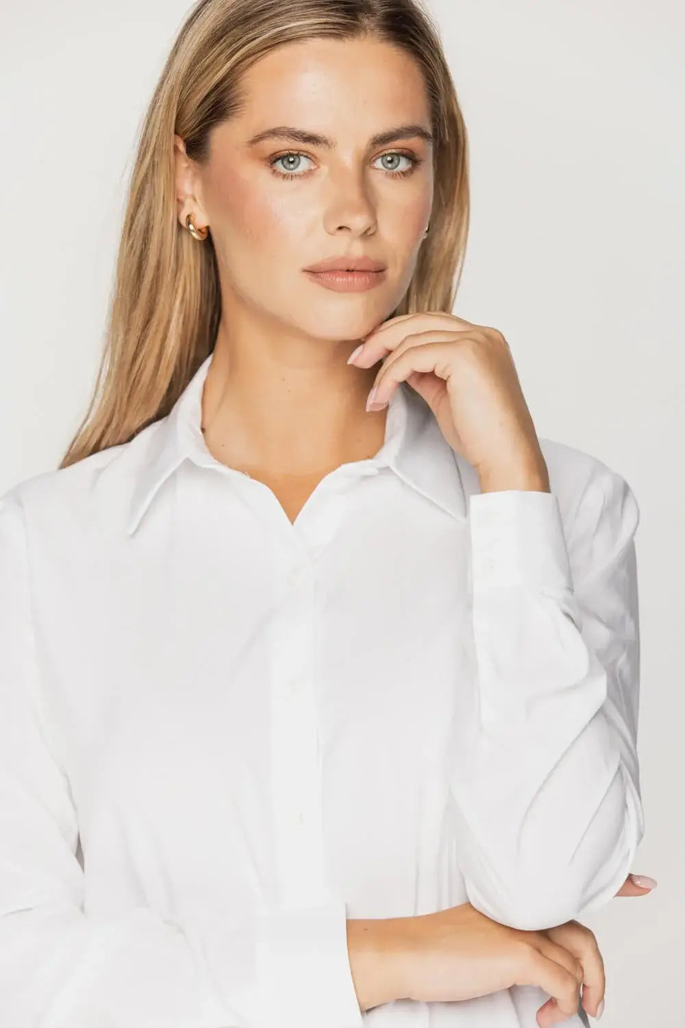 Classic White Viscose Shirt