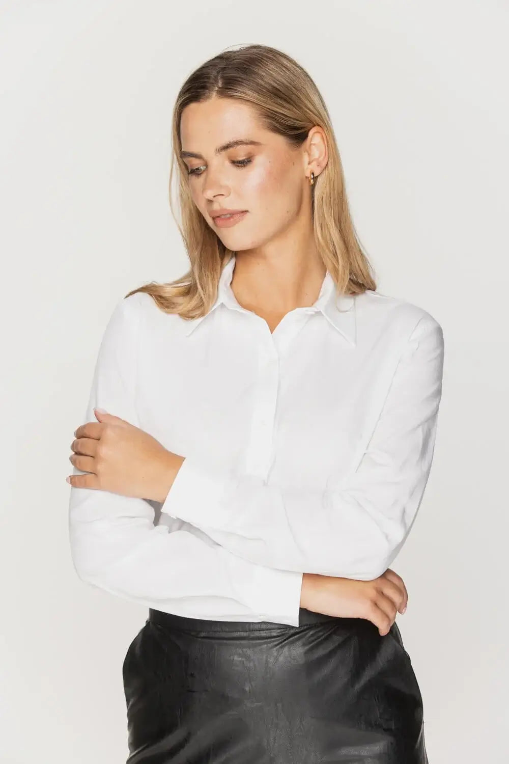 Classic White Viscose Shirt