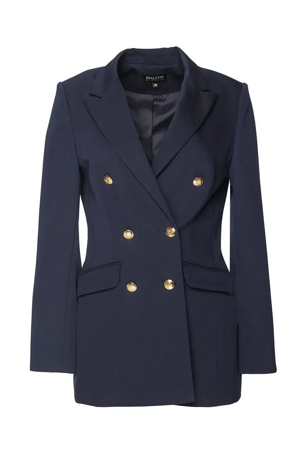 Double-Breasted Navy Blazer