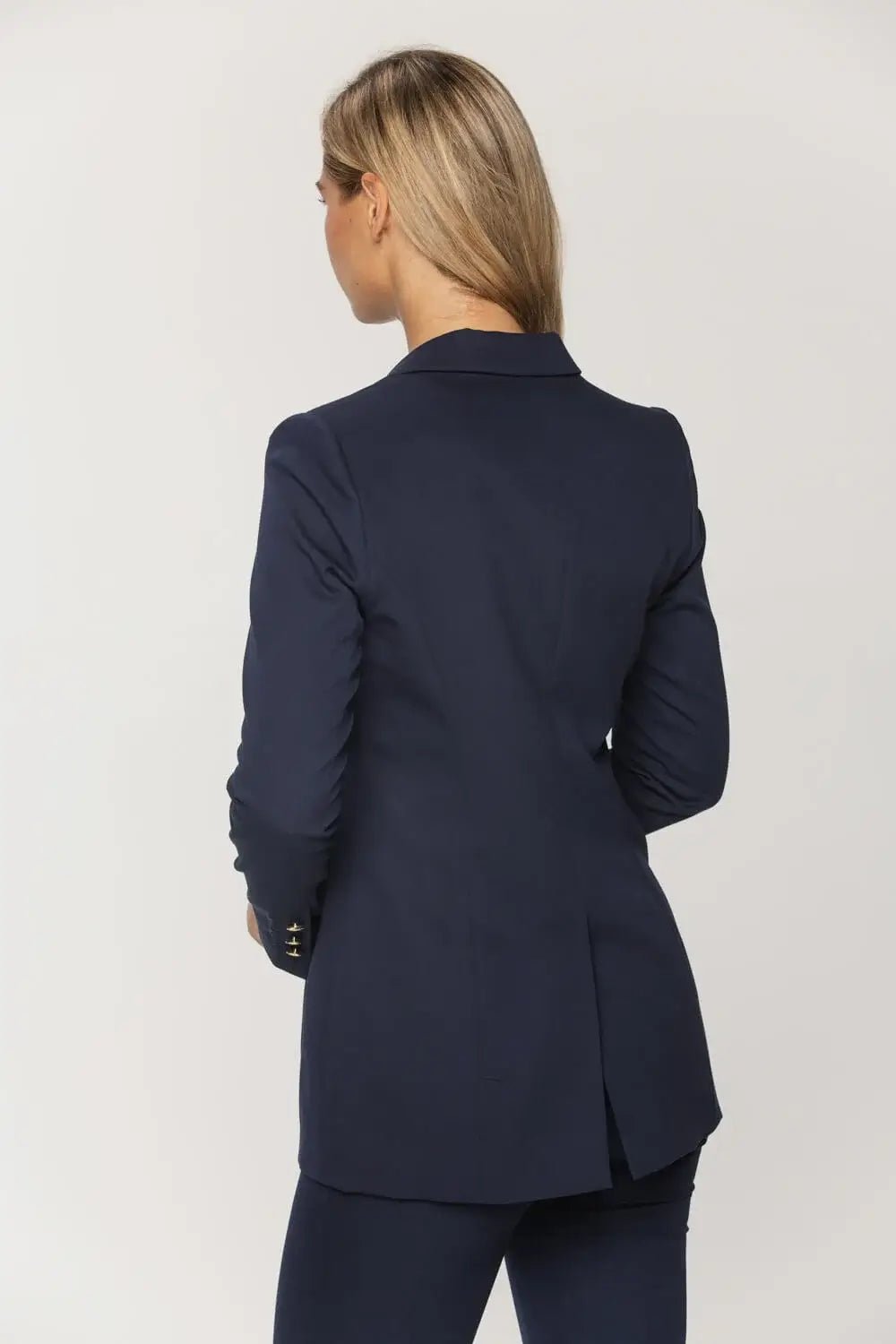 Double-Breasted Navy Blazer