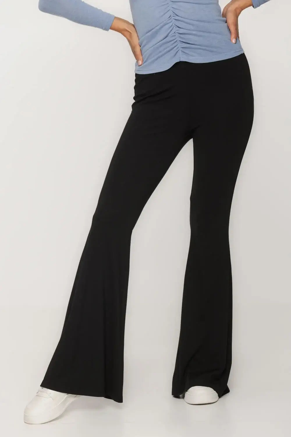 Flare Knit Black Pant