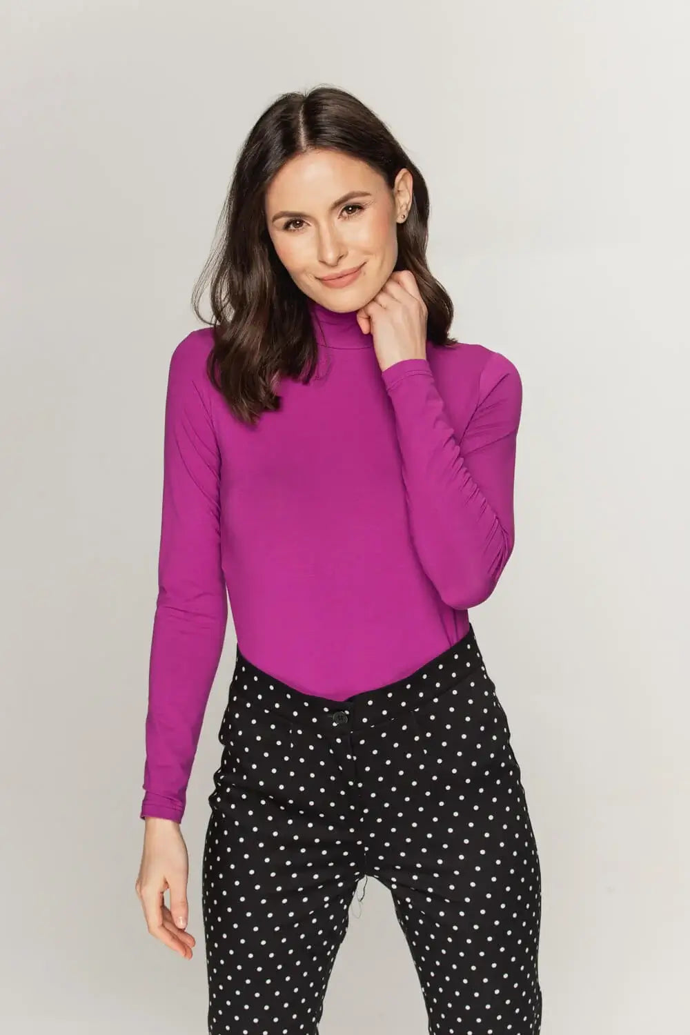 Fuchsia Turtleneck