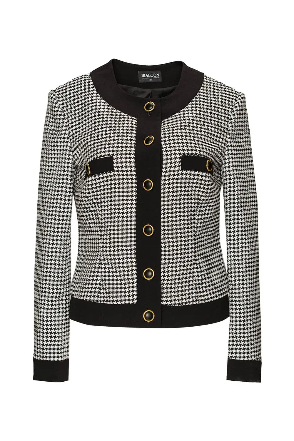 Houndstooth Fitted Jacket