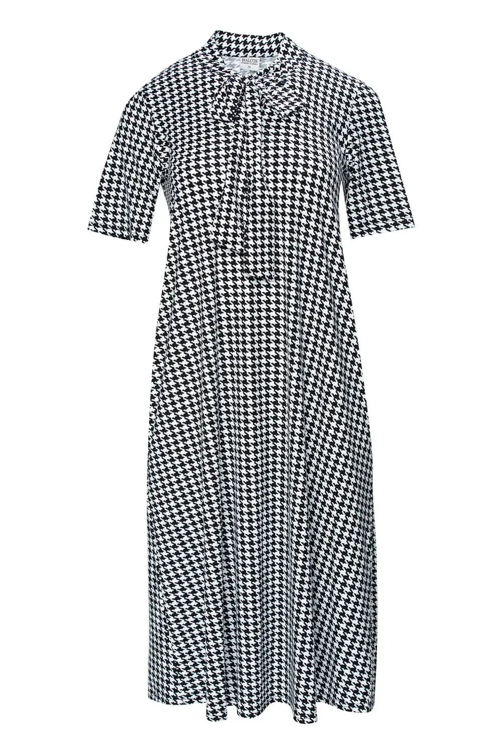 Houndstooth Knit Dress