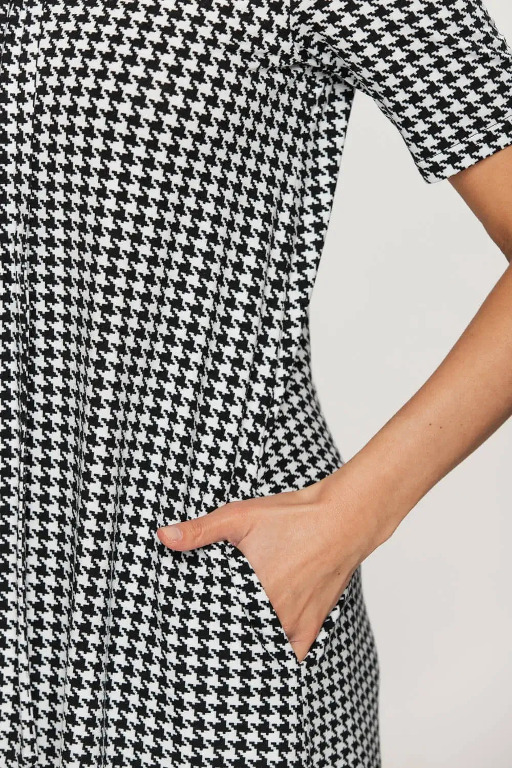 Houndstooth Knit Dress