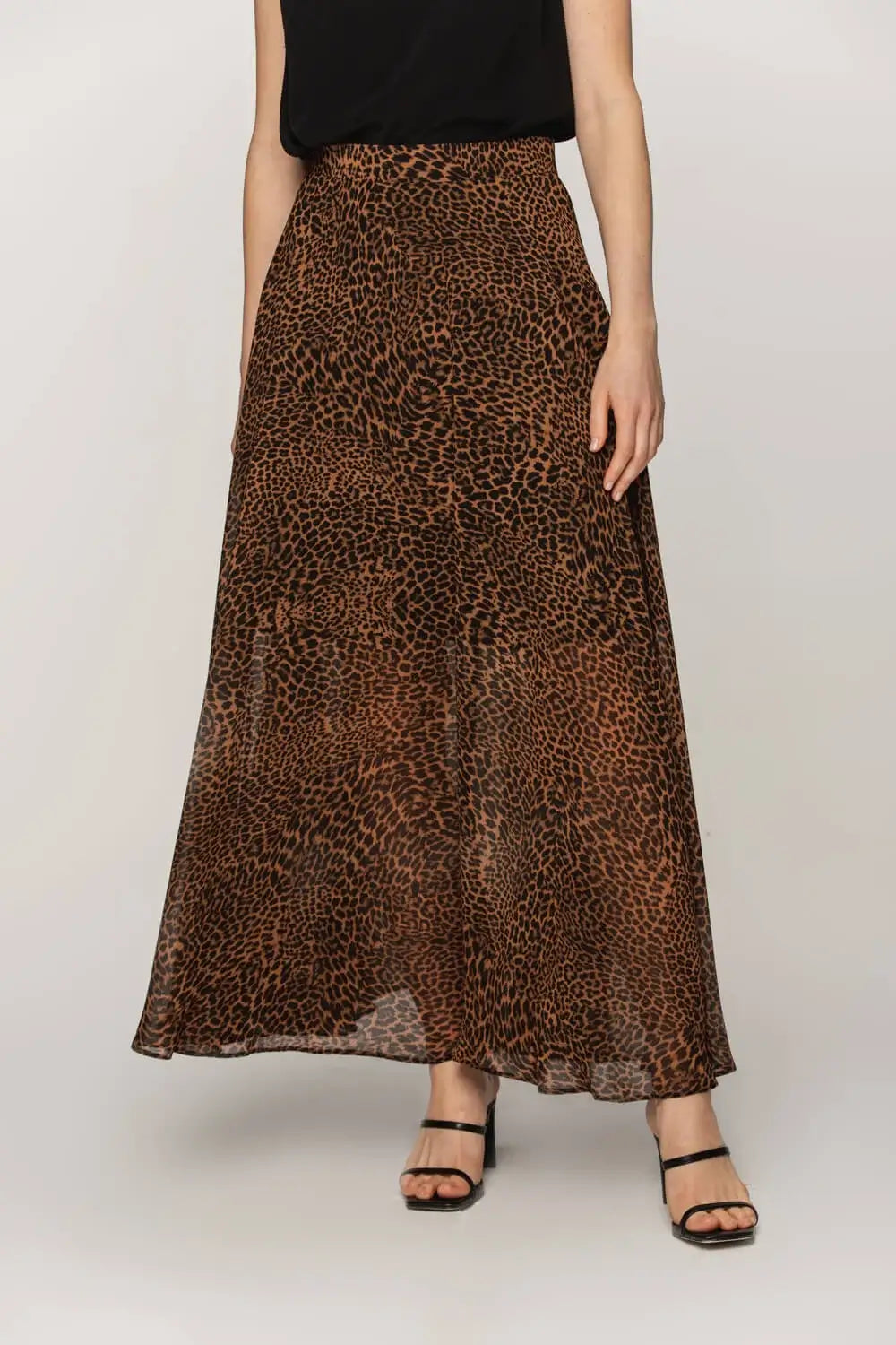 Leopard Print Maxi Skirt