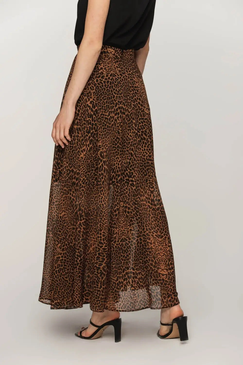 Leopard Print Maxi Skirt