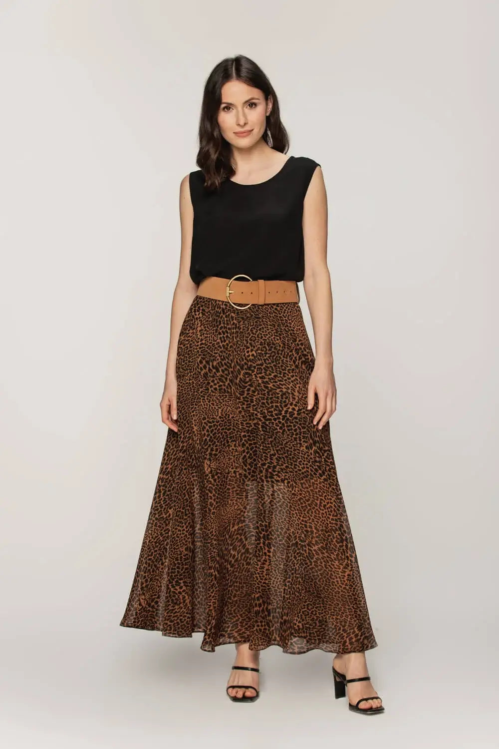 Leopard Print Maxi Skirt