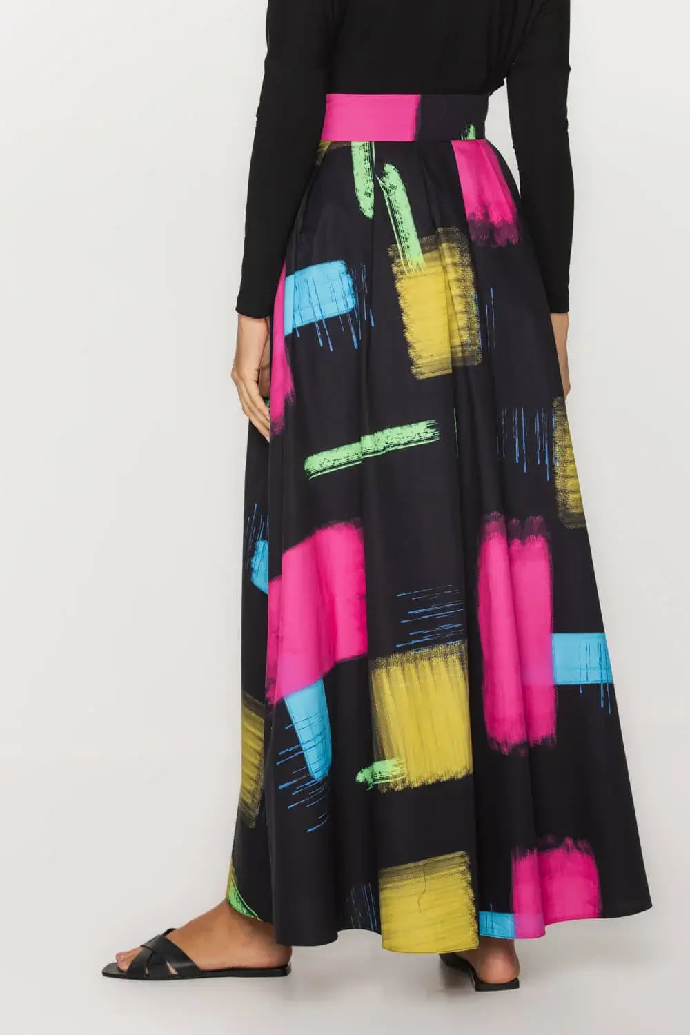 Long Printed Maxi Skirt