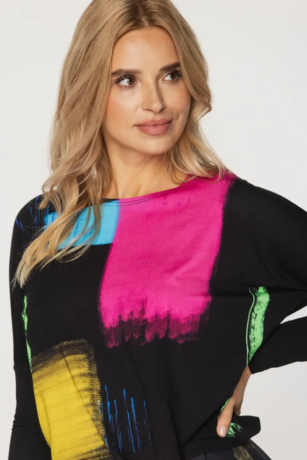 Multicolor Cropped Blouse