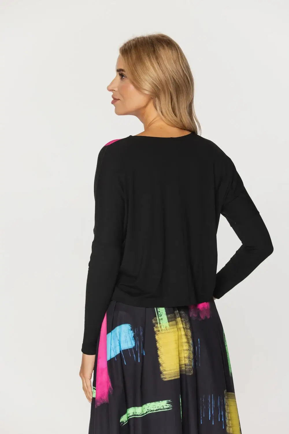 Multicolor Cropped Blouse