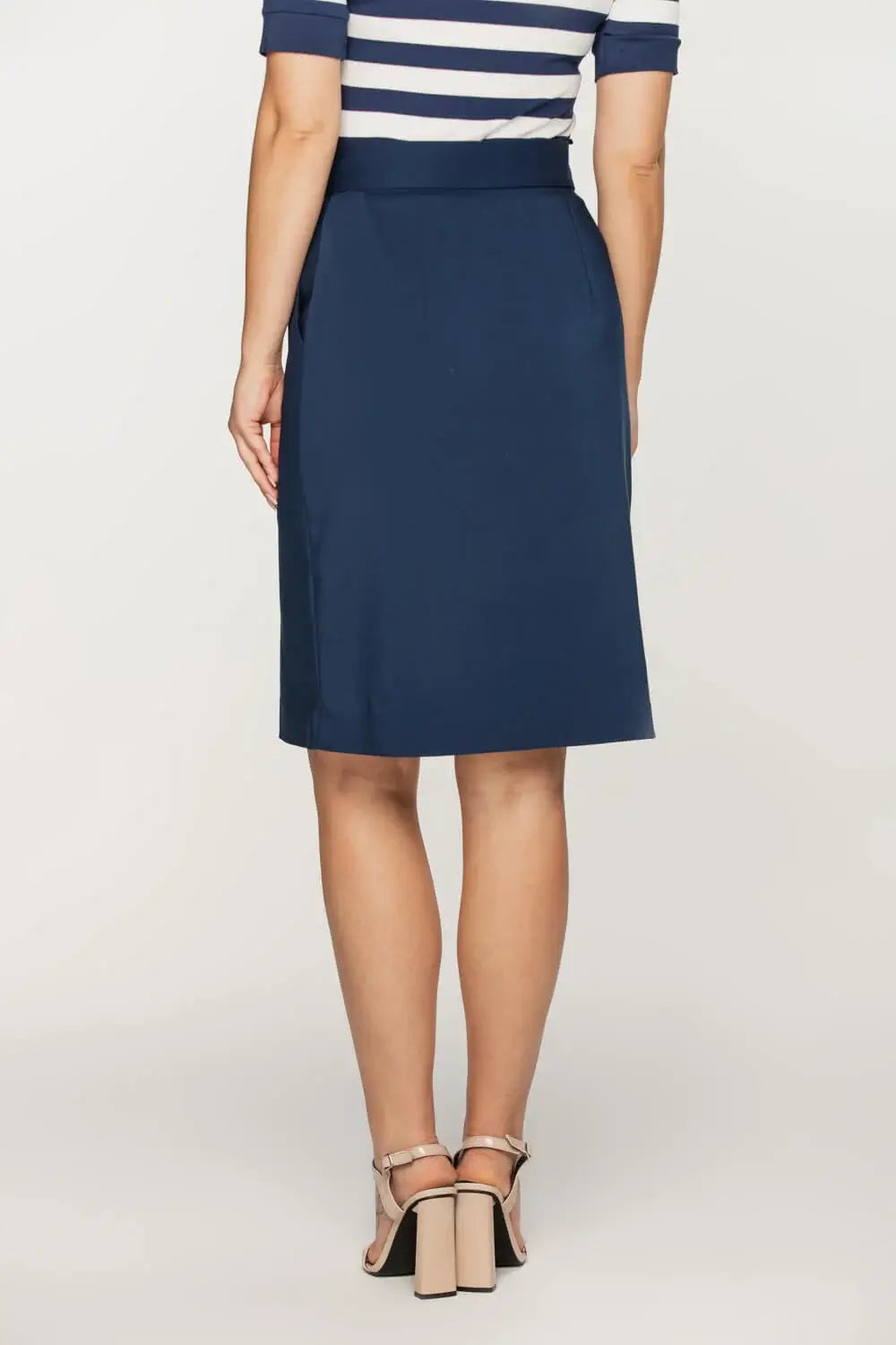 Nautical Navy Pencil Skirt