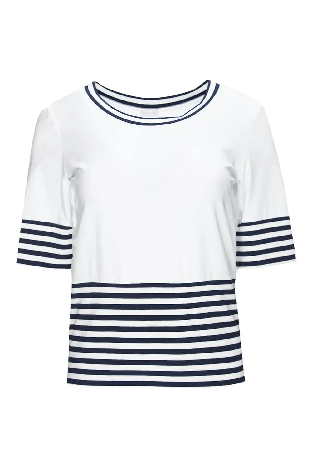 Nautical Striped Knit Blouse