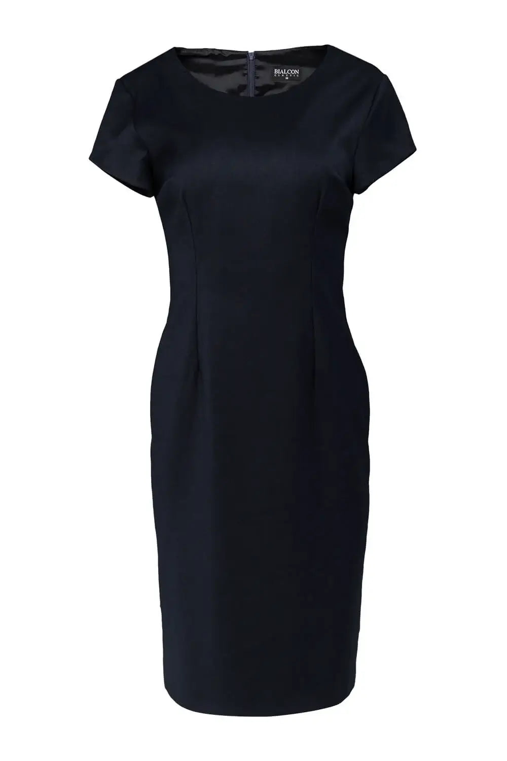 Navy Knee-Length Pencil Dress