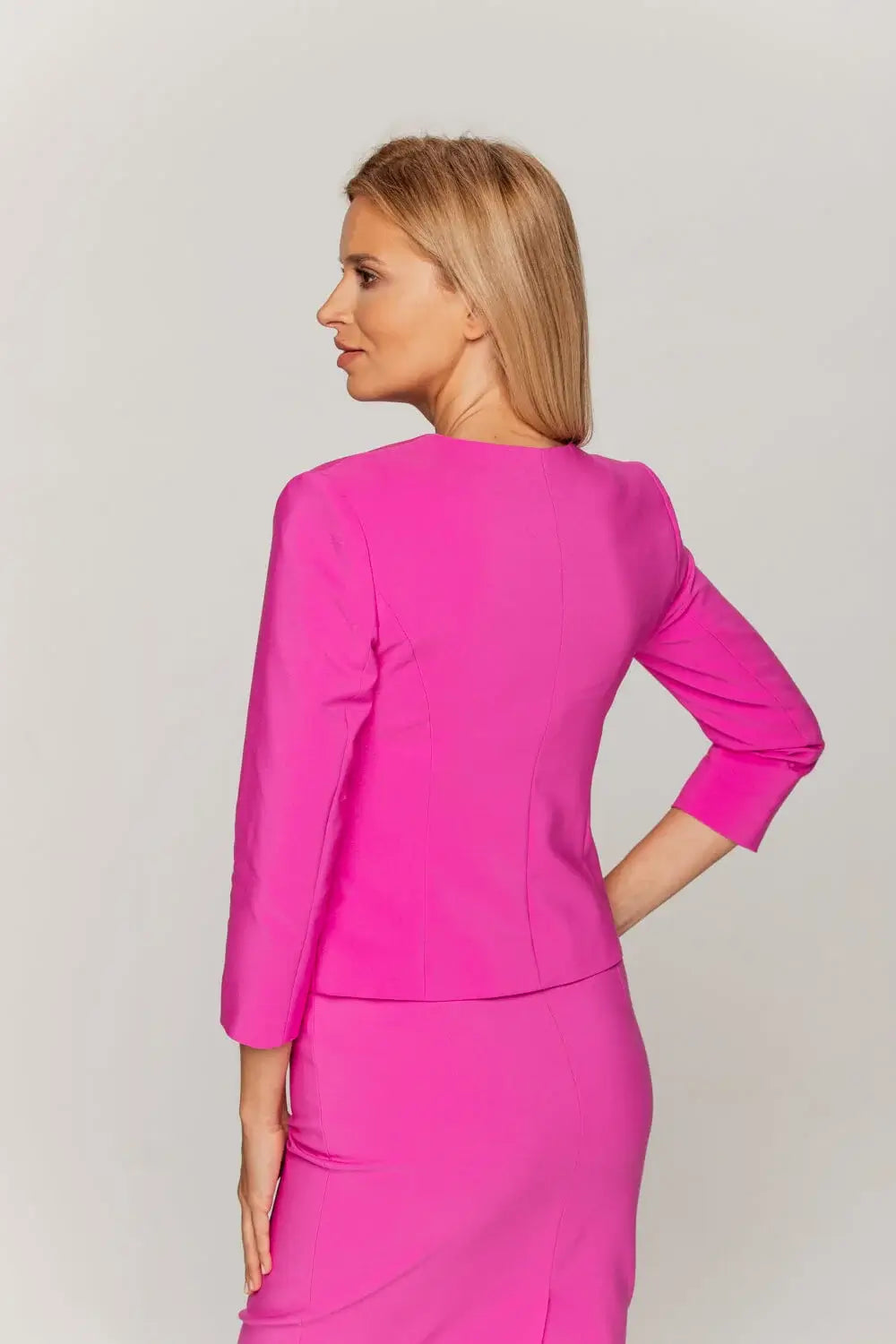 Pink Cropped Jacket