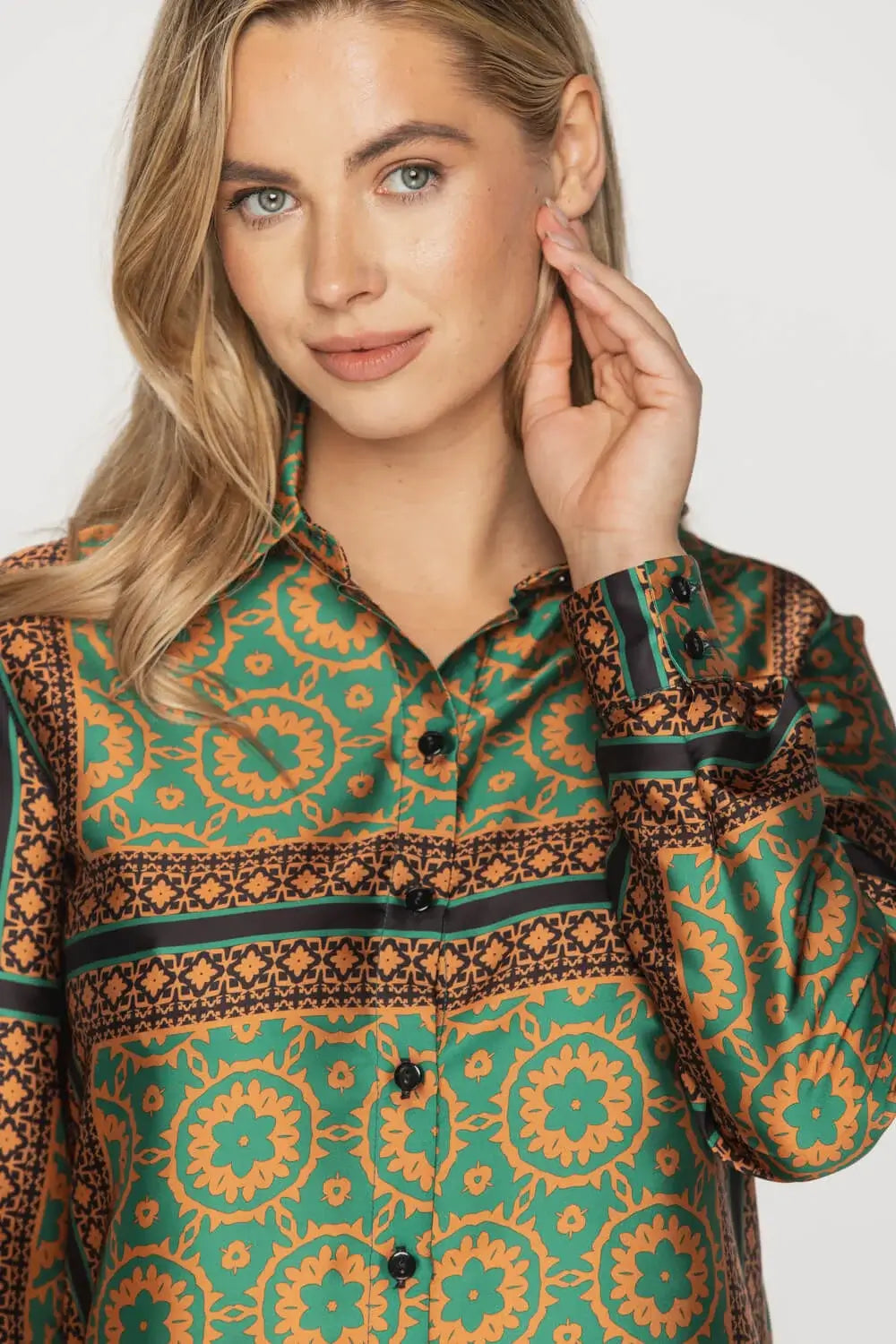 Satin Printed Shirt