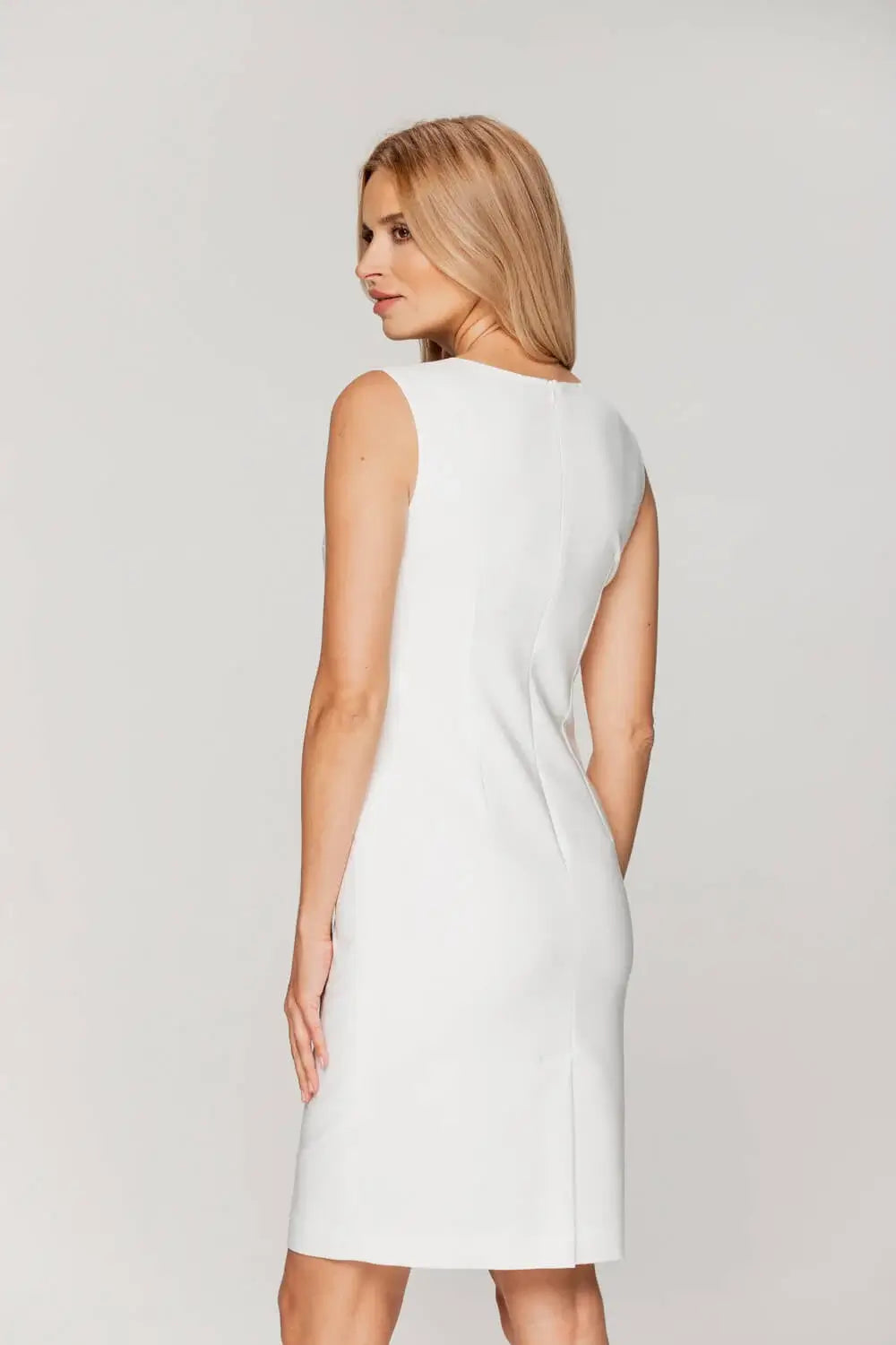 Sleeveless Ecru Dress