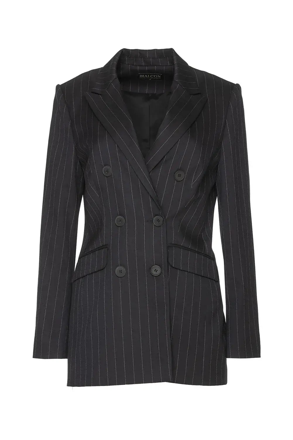 Striped Double-Breasted Blazer