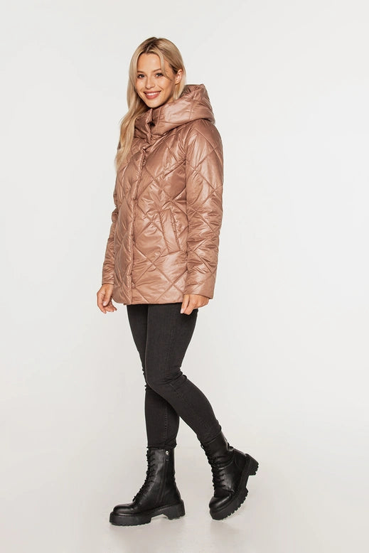 Quilted Light Brown Jacket