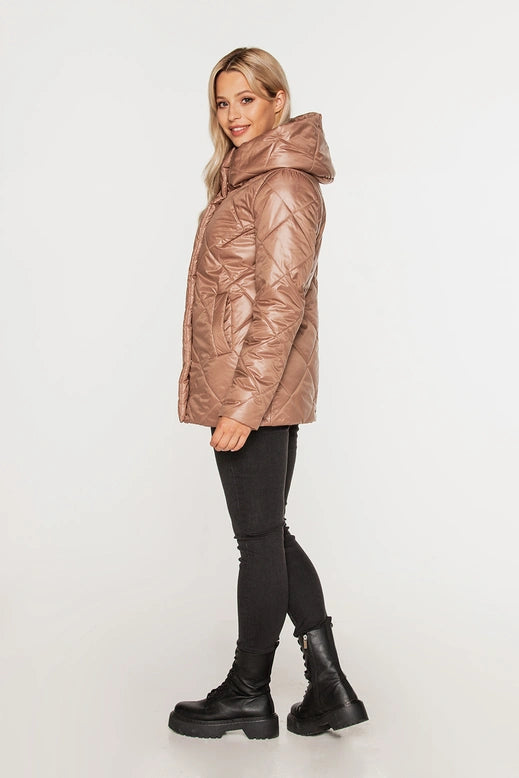 Quilted Light Brown Jacket