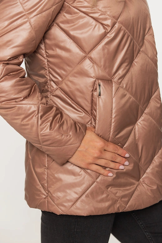 Quilted Light Brown Jacket